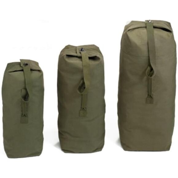 Top Load Canvas Duffle Bag - Picture 1 of 4